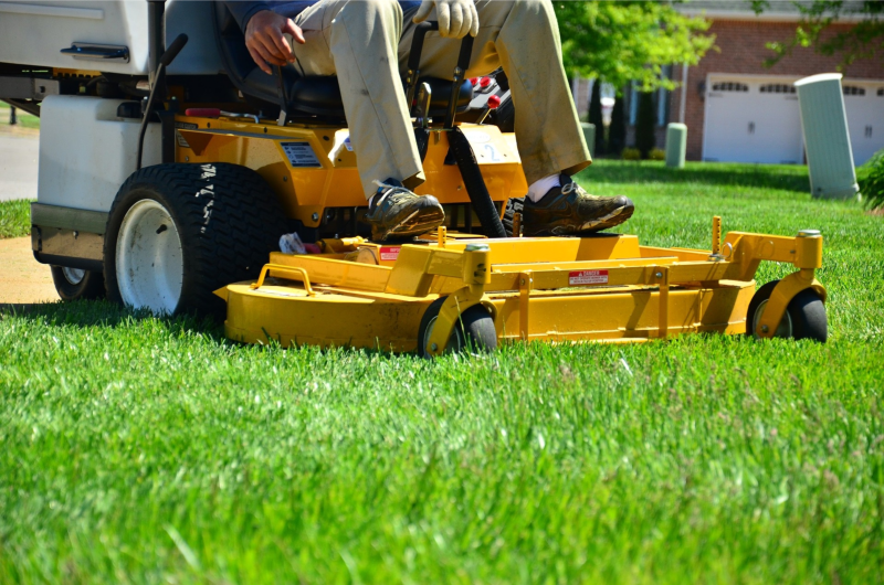commercial lawn operator